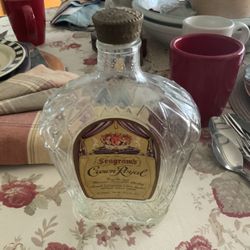 Vintage Crown Royal Bottle 