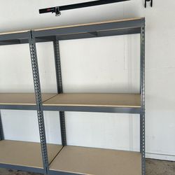 Garage Shelving 48 in W x 24 in D New Industrial Boltless Warehouse Racks Stronger Than Homedpot Lowes Delivery Available