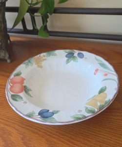 Mikasa Multicolor Fruit Wide Rim Bowl