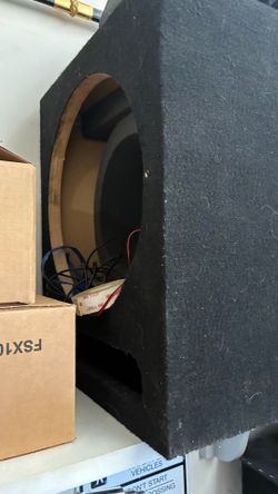 12 inch single subwoofer box