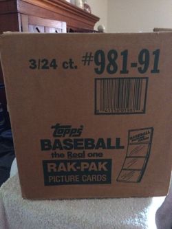 Baseball Cards: 1991 Topps Case (Rack Packs)