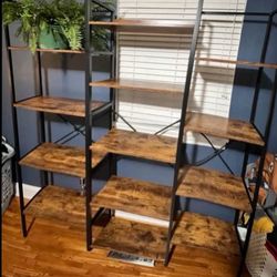 NEW $255 Large  of Industrial Bookshelf -