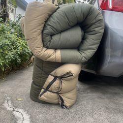 Two Sleeping Bags Full Unzip