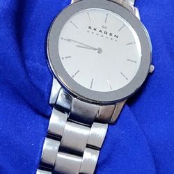 Skagen Slim Millennium Silver Mens Watch 38mm