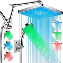Large LED Rainfall Shower Head 
