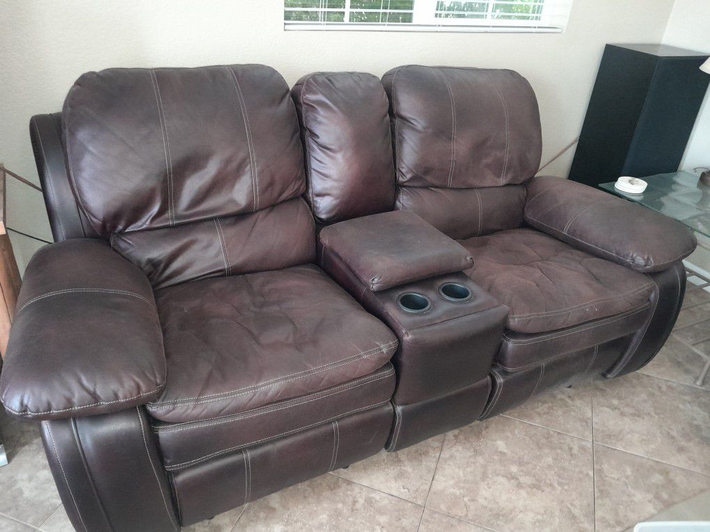 Leather Couch / Sofa