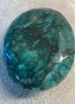 GREEN BERYL OVAL FACETED 240.17 Cts GEMSTONE GLA CERTIFIED 111912