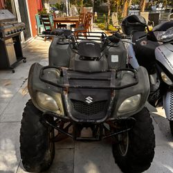Atv Suzuki Four Wheeler Motorcycle, Not Running