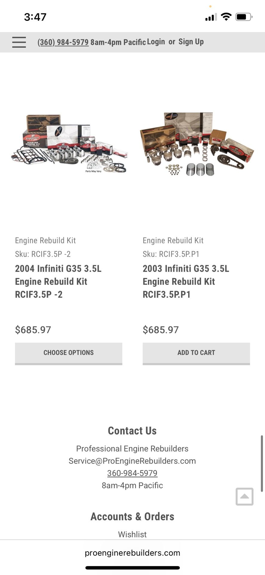 Infiniti Or Nissan 350z Part