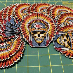 Kansas City Chiefs Steal Your Face Embroidered Patch Super Bowl Football Iron On 