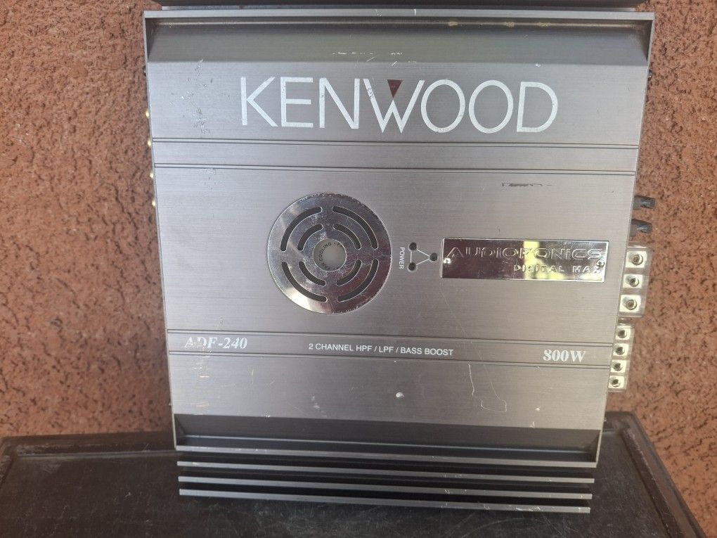AMPLIFICADOR AMPLIFIER KENWOOD 2 CHANELS GOOD CONDICIÓN ABLO ESPAÑOL 