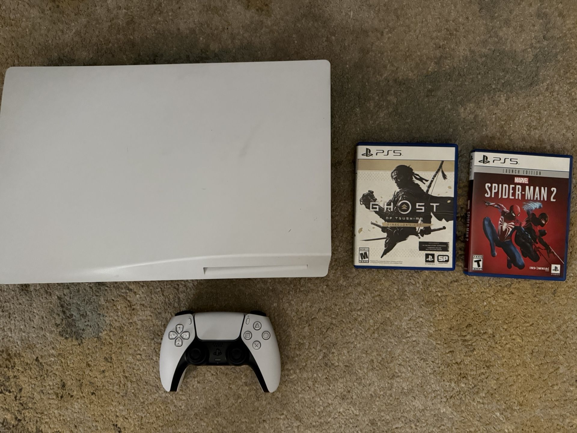 Ps5 Disc Edition 825gb Bundle With 2 Games