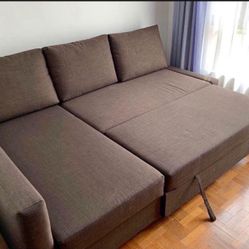 Ikea friheten brown  sleeper sectional (Free Delivery)