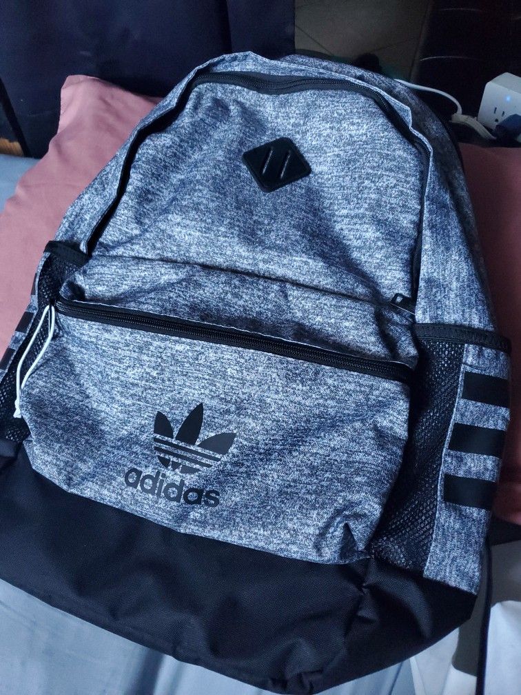 Black & Gray Adidas Backpack