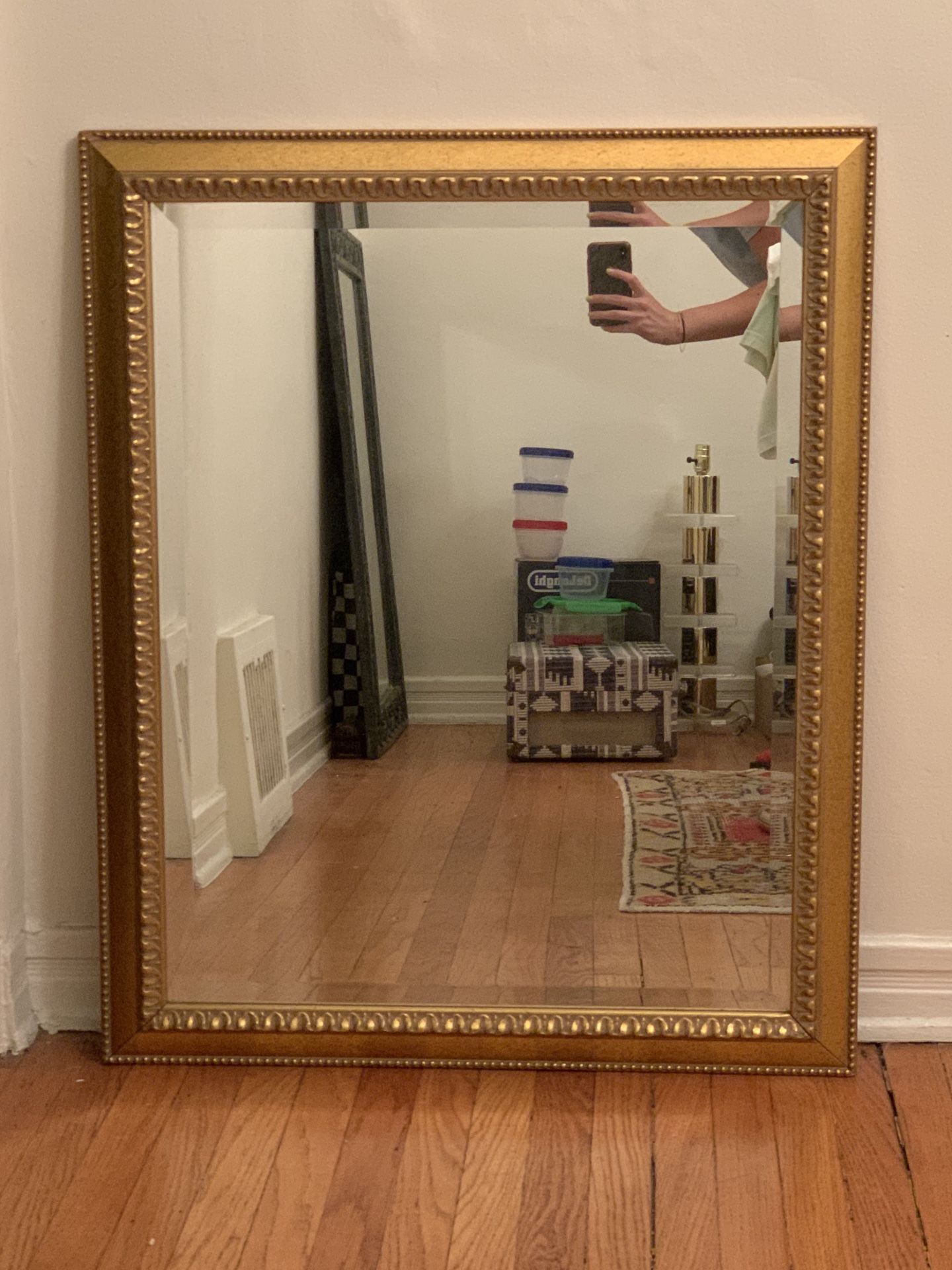 Gold Wooden Framed Mirror