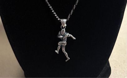 .925 silver football pendant🪙