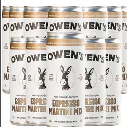 Owen’s Craft Mixers Espresso Martini Mix 12 Pack Handcrafted in the USA 🇺🇸 