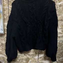 Black Turtleneck Sweater 