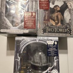Lord Of The Rings Trilogy Collectors Box Set of 3 NEW