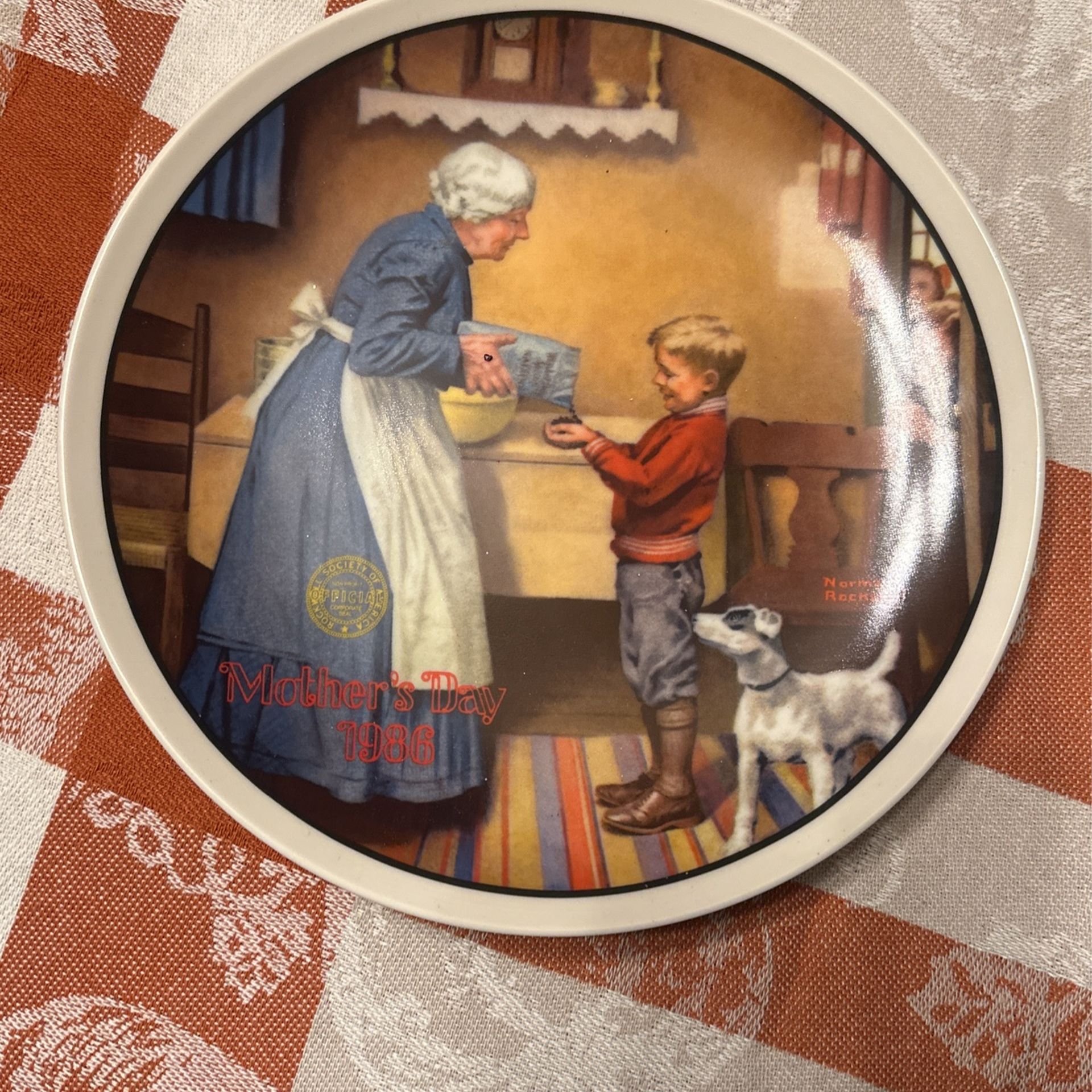 Norman Rockwell Mothers Day Plates - Collector