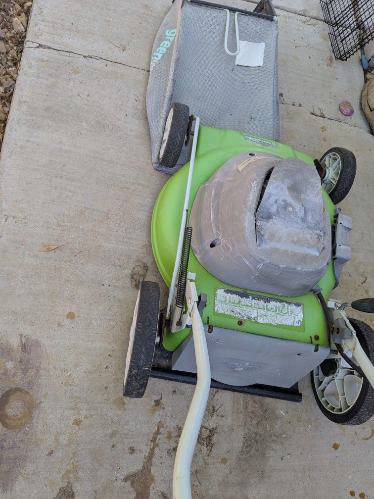 Greenworks Electric Lawn Mower For Parts