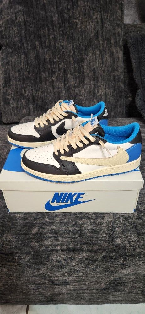 Air Jordan 1 Travis Scott Low Fragment Design Size 10