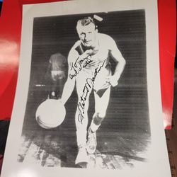 Slater Martin Autographed Signed Inscribed  8.5x11 Photo NBA Lakers Hawks HOF - w/COA