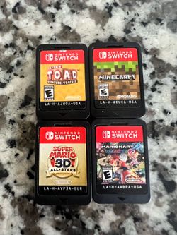 Super Mario 3D all stars Mario Kart 8 Deluxe Minecraft captain toad treasure tracker Nintendo switch