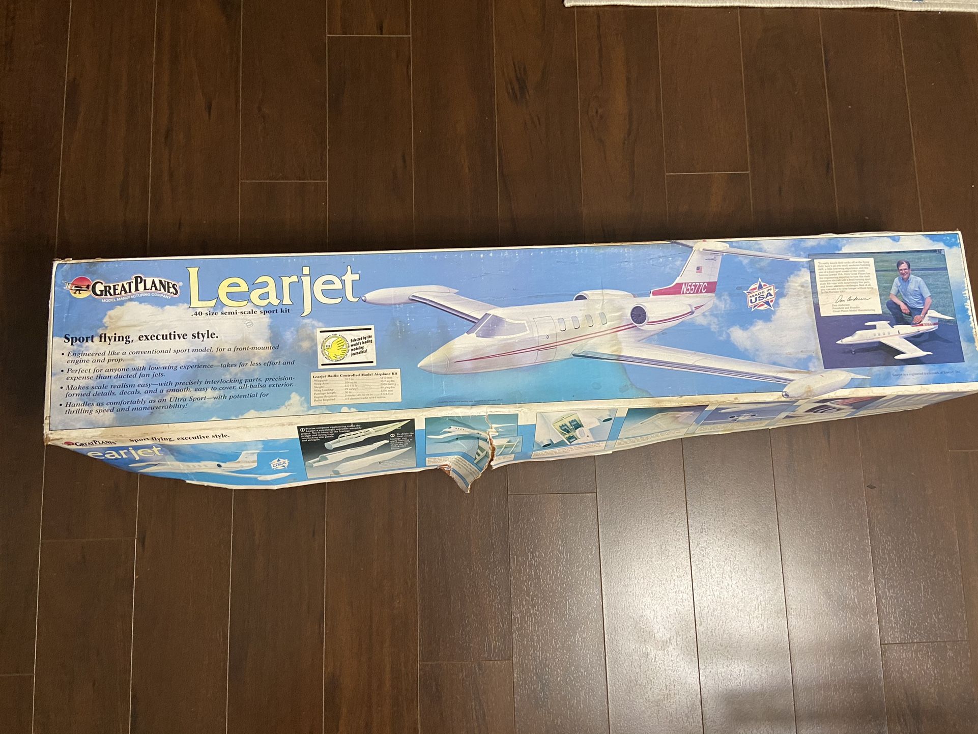 Great Planes Learjet 40 Size Semi-scale Sport Kit RC