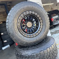 🚗🚨 Rines nuevos 17*9 Para Toyota Tacoma Chevy Silverado con llantas 285/70/17 TOYO Tires con 80% de vids las 4