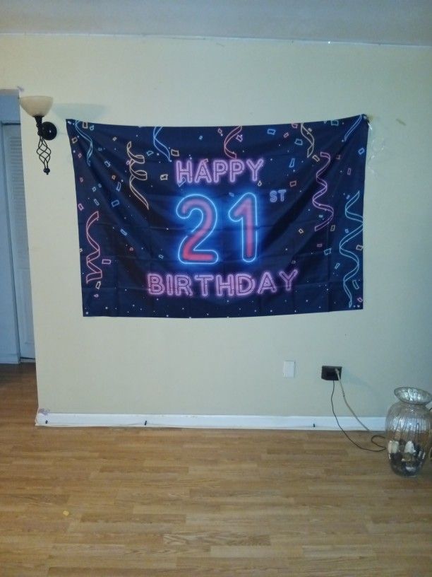 21st Birthday Banner