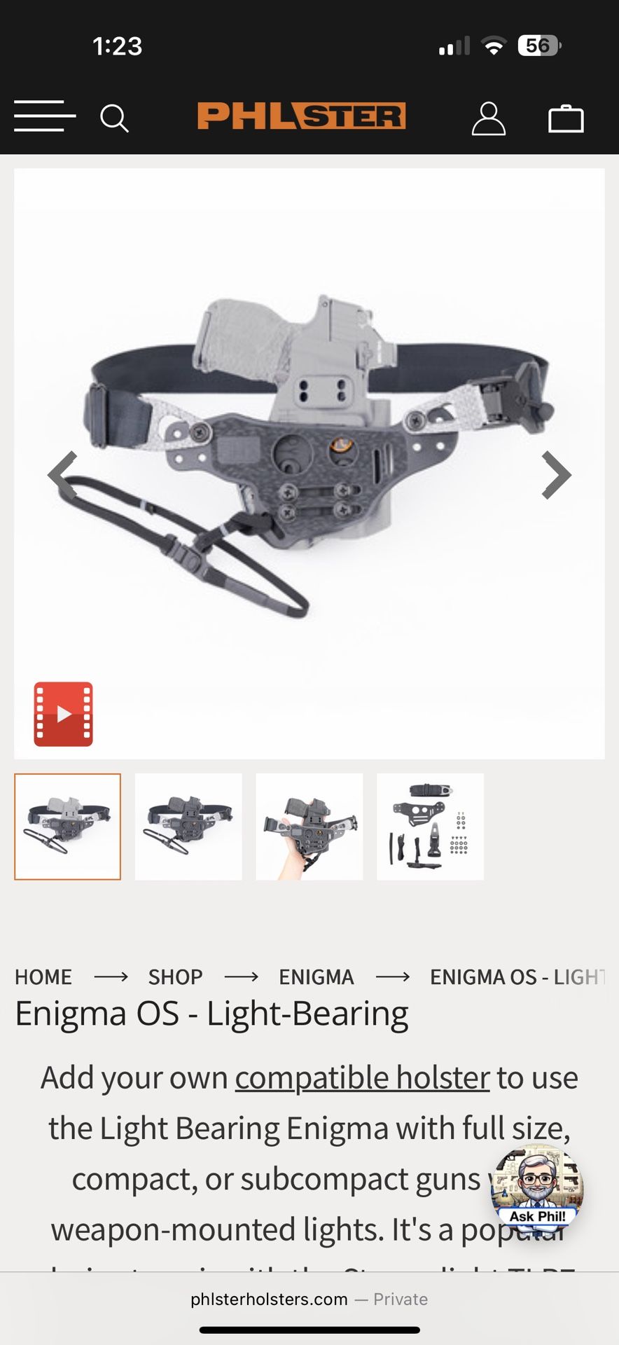phister enigma light bearing