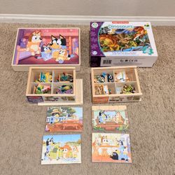 14 Puzzles For Young Kids All New Condition