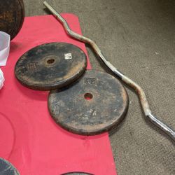 Two 25 Plates And A Bar | Weights