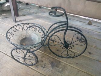 Tricycle Metal Planter Interior Or Exterior Decorations