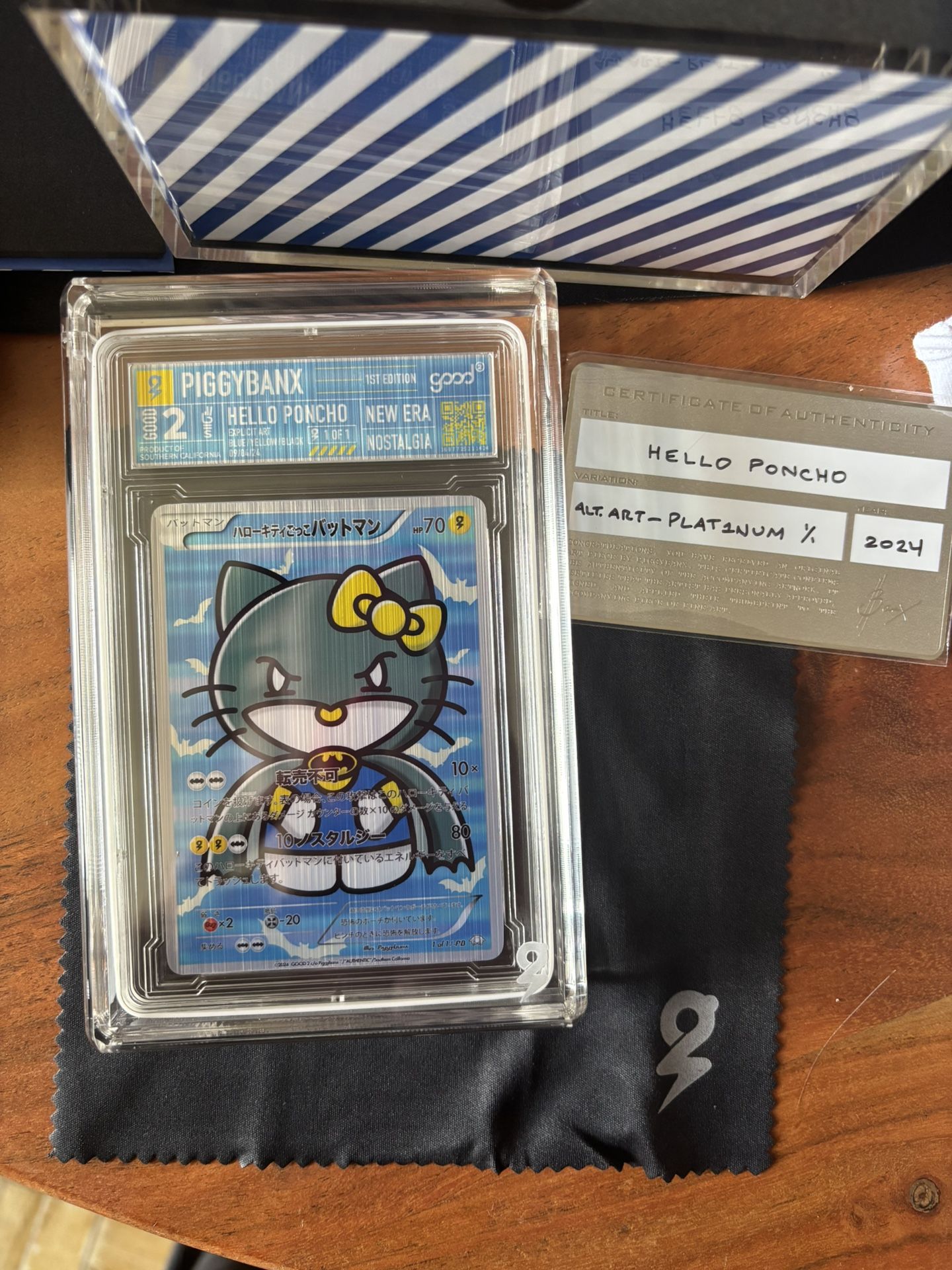 Piggybanx Hello Poncho Platinum Art Card 1/1 for Sale in Los