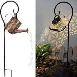 ☀️ 💦 Solar Watering Can Light Garden Outdoor Waterproof Kettle Yard Art Lamp Decor US