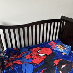 Infant/Toddler Convertible Crib With Mattress