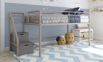 Jr. Twin Metal Loft Bed