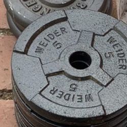 Curl Bar And 30 Pounds Of Additional Weight With Metal Twist On Locks More Weight Available