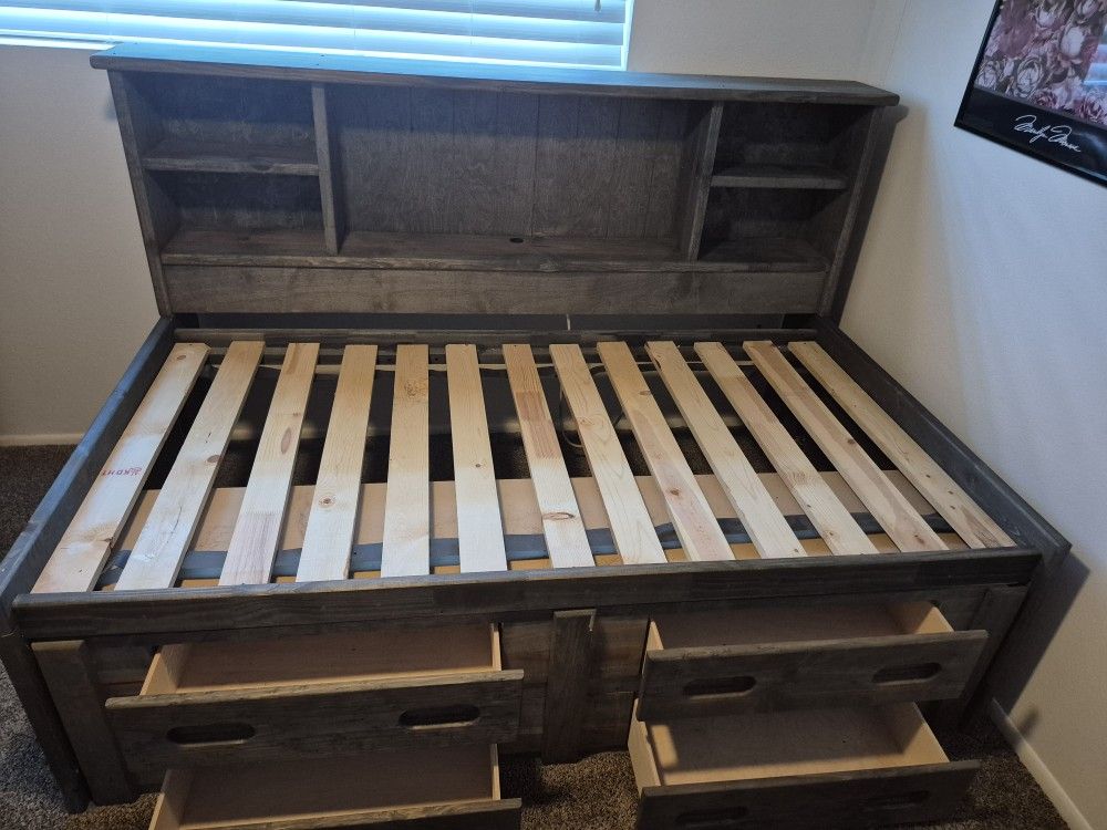 Twin Bed With Drawers