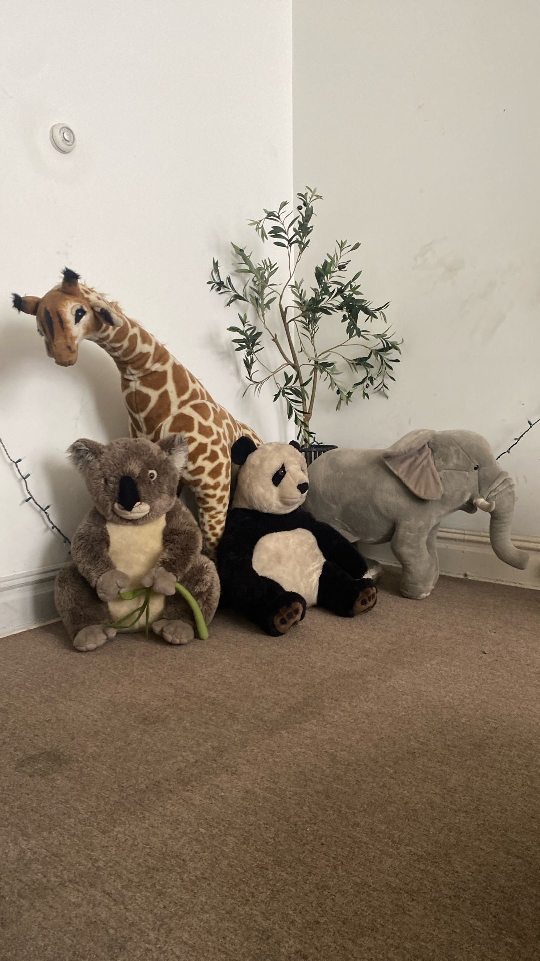 Stuffed Decorative Zoo Animals