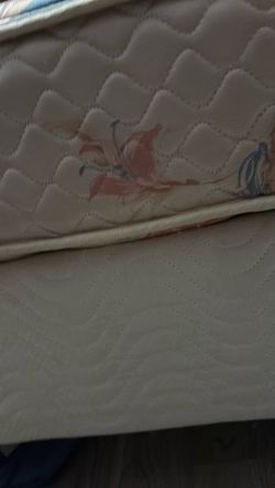 Queen bed with frame