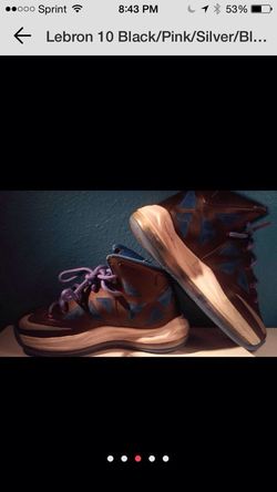 Lebron 10 size 3.5y