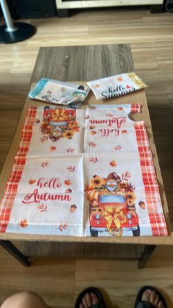 Four seasons banners with magnet edges