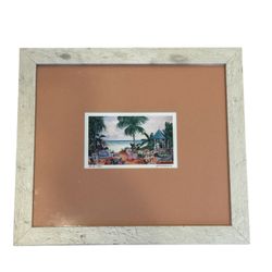 Gazebo Coast by Eileen Seitz Framed Print Matted White Island Coastal