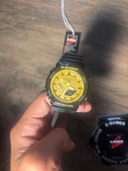 Casio G-Shock Black and Gold Watch