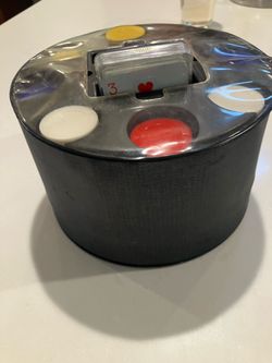 Poker Chips set with cards and chip dispenser