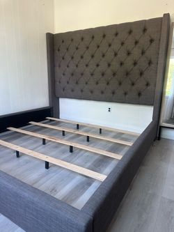 king-size bed frame with box spring