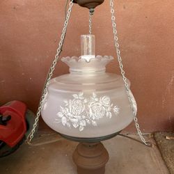 Vintage Gone With The Wind Hanging Parlor Lamp